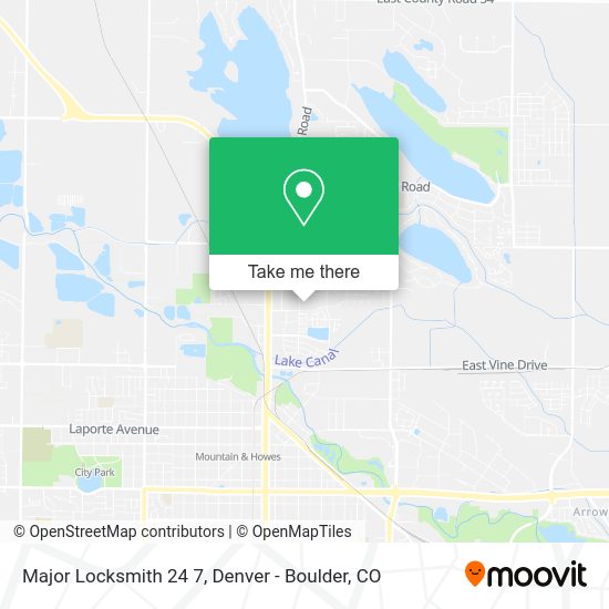 Major Locksmith 24 7 map