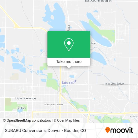 SUBARU Conversions map