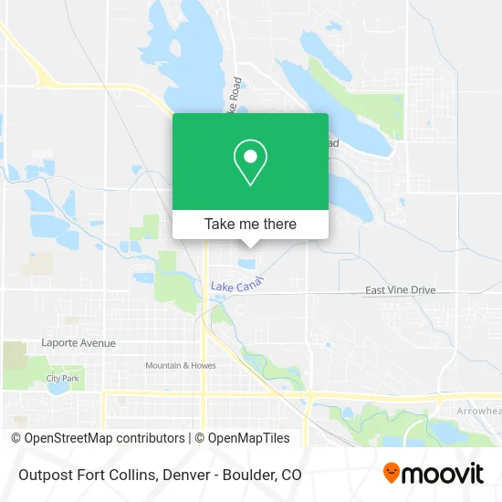 Outpost Fort Collins map