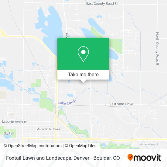 Foxtail Lawn and Landscape map