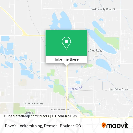 Dave's Locksmithing map