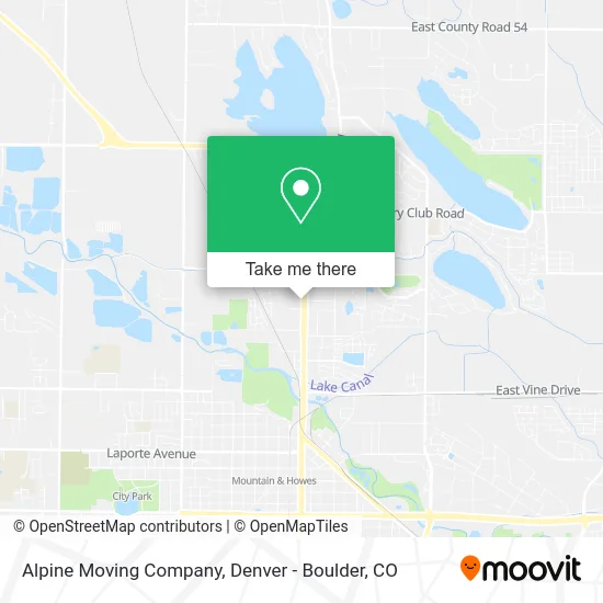 Alpine Moving Company map