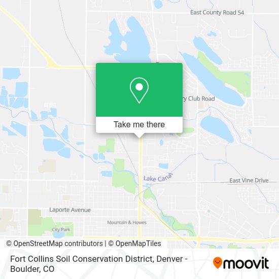 Fort Collins Soil Conservation District map