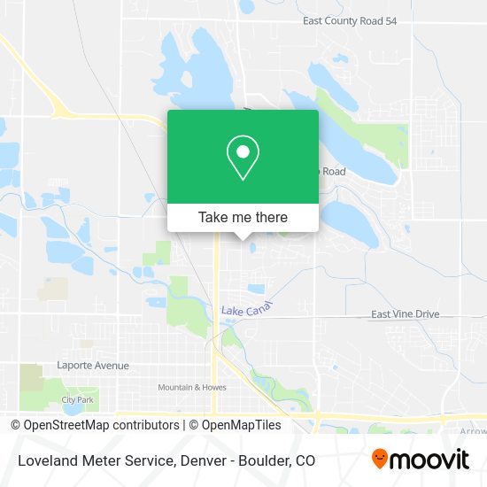 Loveland Meter Service map