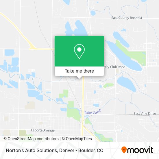 Mapa de Norton's Auto Solutions