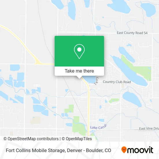 Fort Collins Mobile Storage map