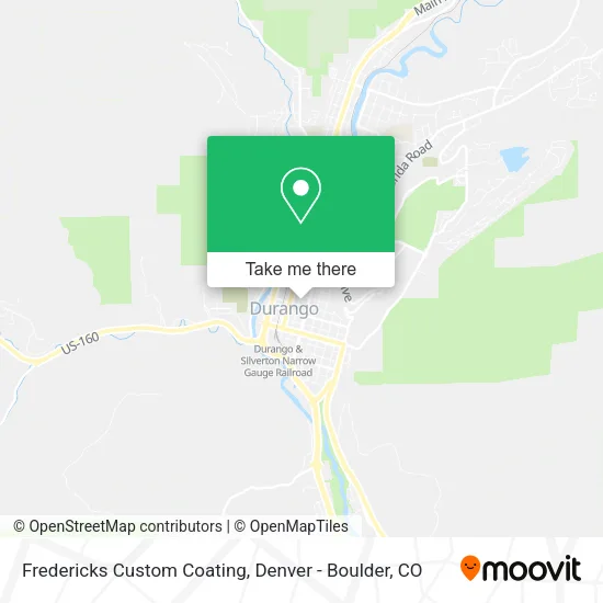 Fredericks Custom Coating map