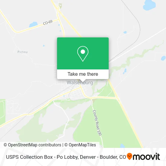 USPS Collection Box - Po Lobby map