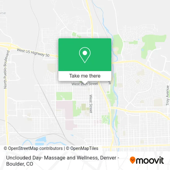 Unclouded Day- Massage and Wellness map