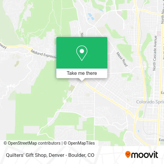 Quilters' Gift Shop map