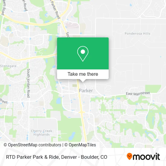 Mapa de RTD Parker Park & Ride