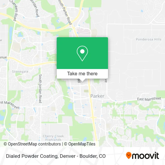Mapa de Dialed Powder Coating