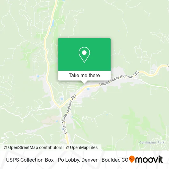 USPS Collection Box - Po Lobby map