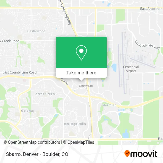 SBARRO map