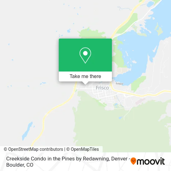 Creekside Condo in the Pines by Redawning map