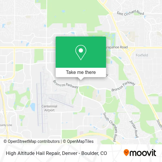 High Altitude Hail Repair map