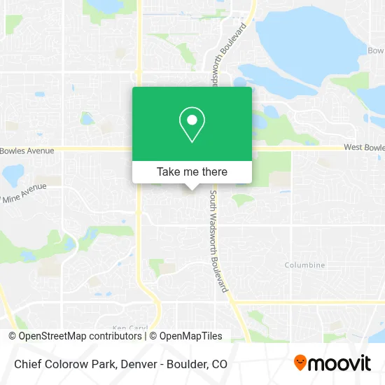 Chief Colorow Park map