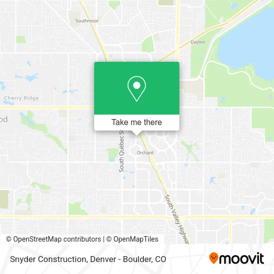 Snyder Construction map