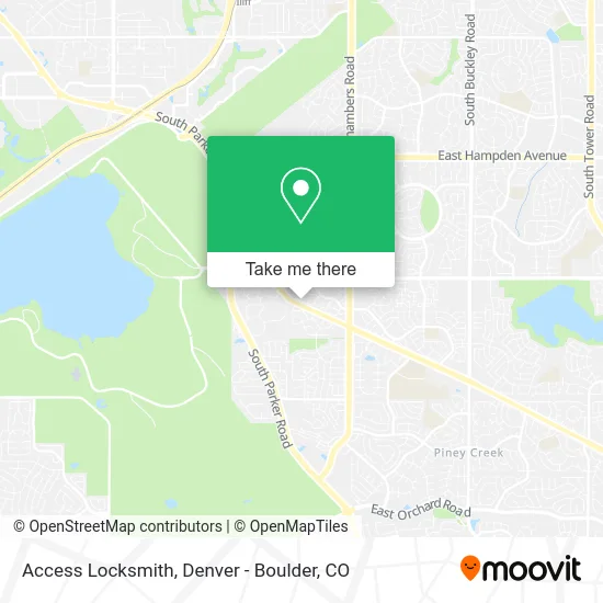 Access Locksmith map