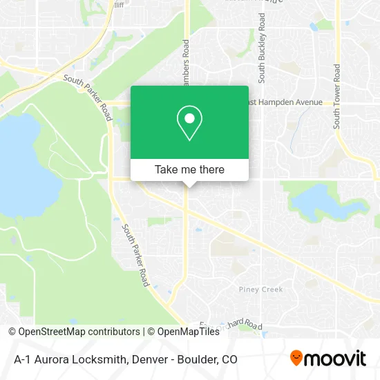 A-1 Aurora Locksmith map