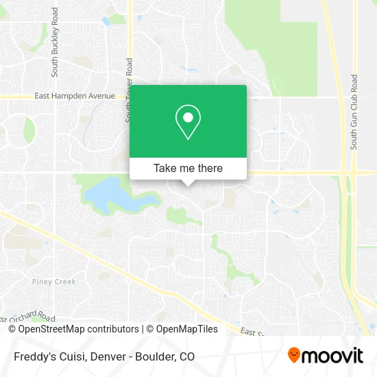 Freddy's Cuisi map