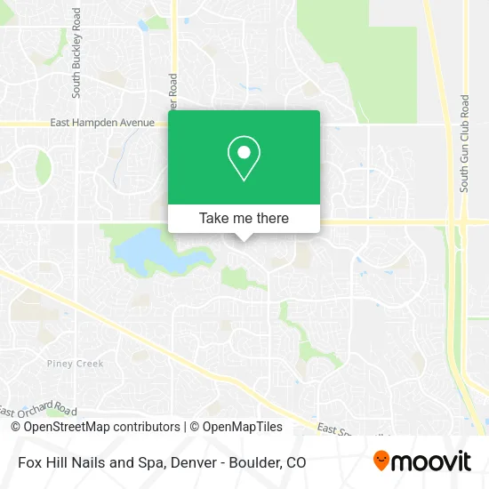 Fox Hill Nails and Spa map