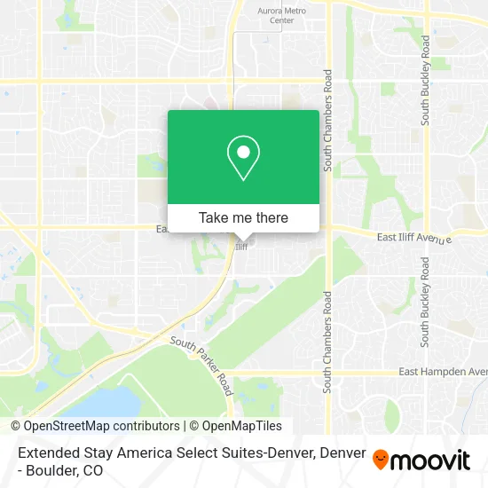 Extended Stay America Select Suites-Denver map
