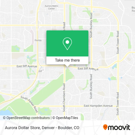 Aurora Dollar Store map