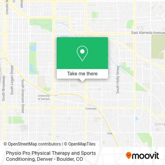 Physio Pro Physical Therapy and Sports Conditioning map