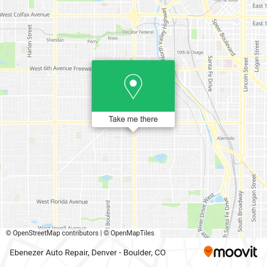 Ebenezer Auto Repair map