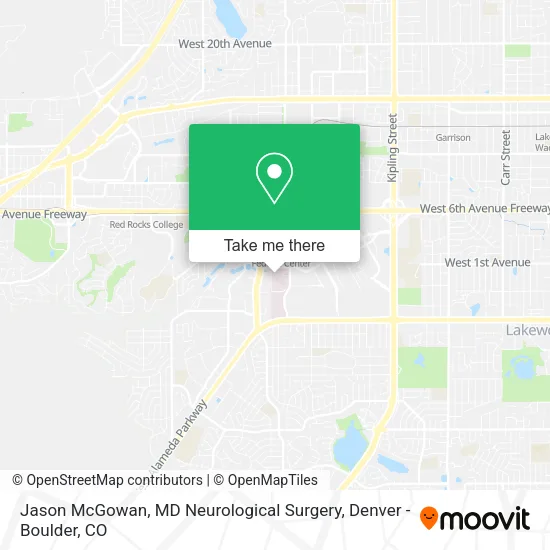 Jason McGowan, MD Neurological Surgery map