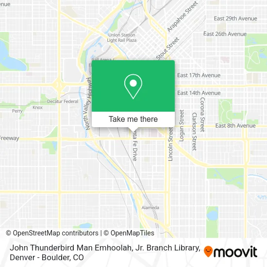 John Thunderbird Man Emhoolah, Jr. Branch Library map