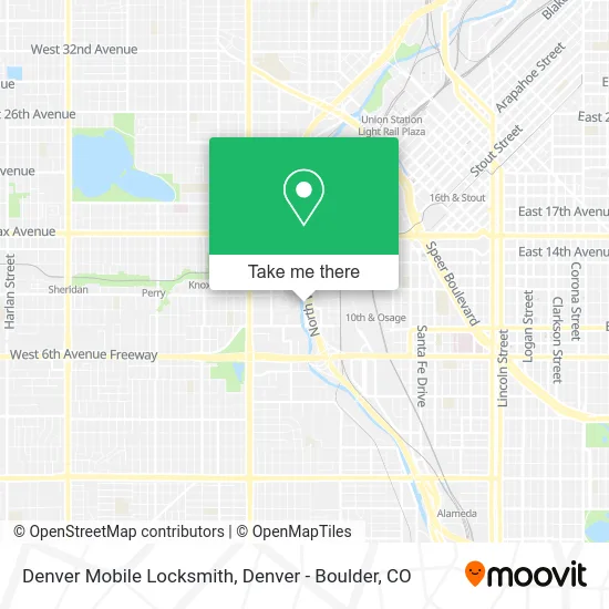 Denver Mobile Locksmith map