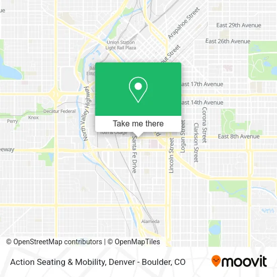 Action Seating & Mobility map