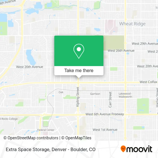 Mapa de Extra Space Storage