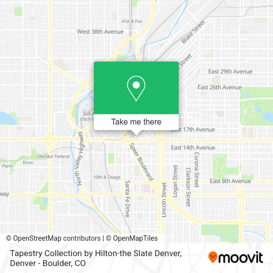 Tapestry Collection by Hilton-the Slate Denver map