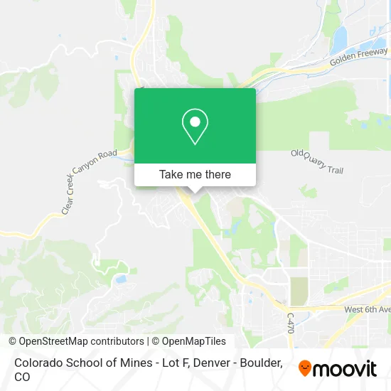 Colorado School of Mines - Lot F map