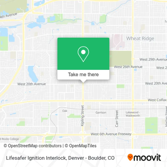 Lifesafer Ignition Interlock map