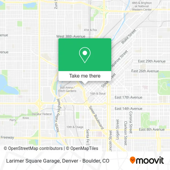 Larimer Square Garage map