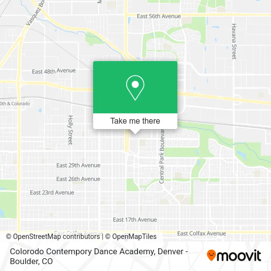 Colorodo Contempory Dance Academy map