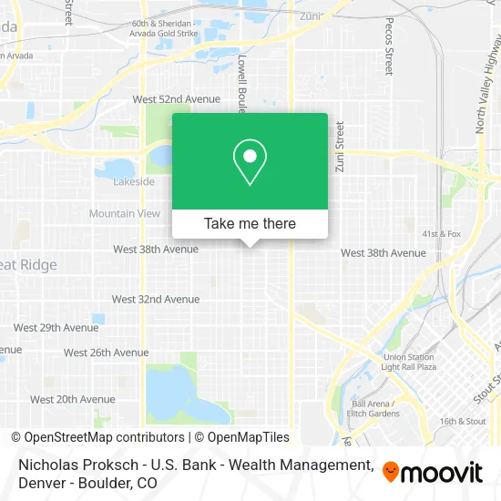 Nicholas Proksch - U.S. Bank - Wealth Management map