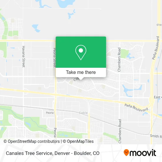 Canales Tree Service map