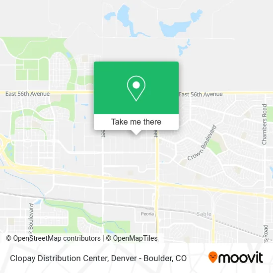 Clopay Distribution Center map