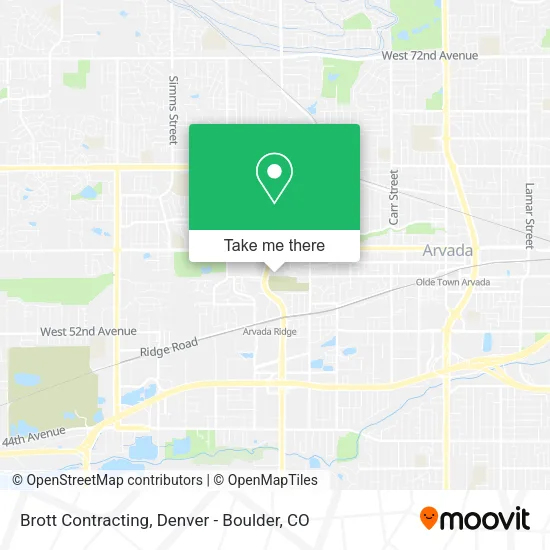 Mapa de Brott Contracting