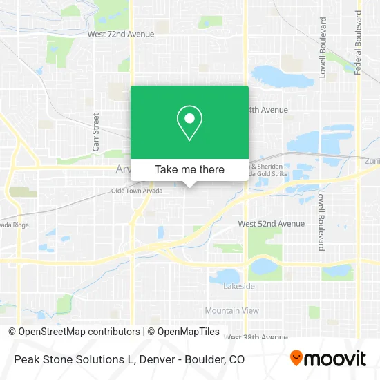 Mapa de Peak Stone Solutions L