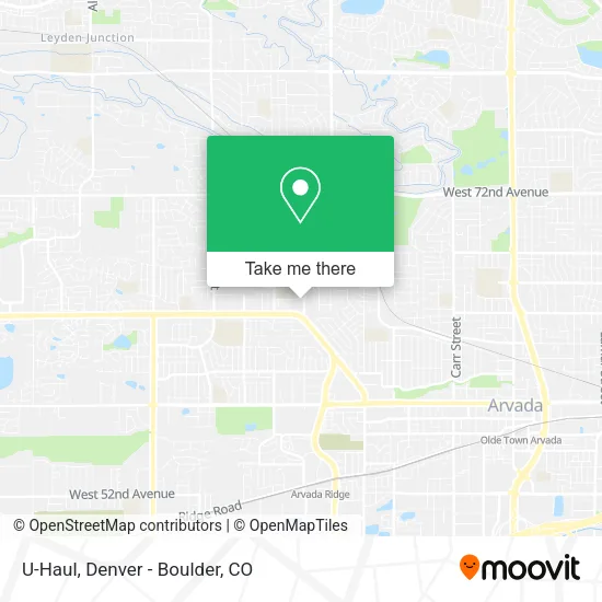 U-Haul map