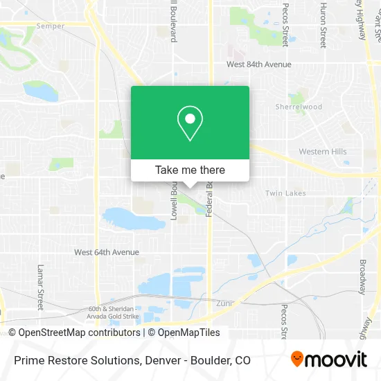 Prime Restore Solutions map