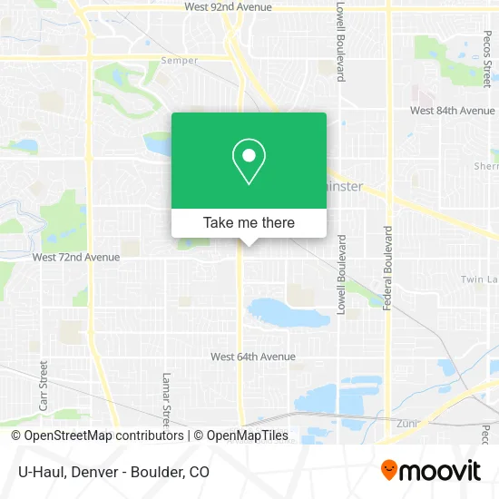 Mapa de U-Haul