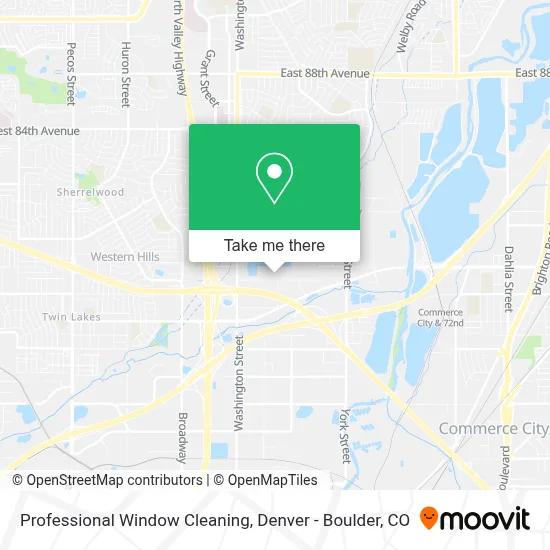 Professional Window Cleaning map
