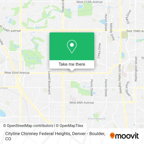 Cityline Chimney Federal Heights map